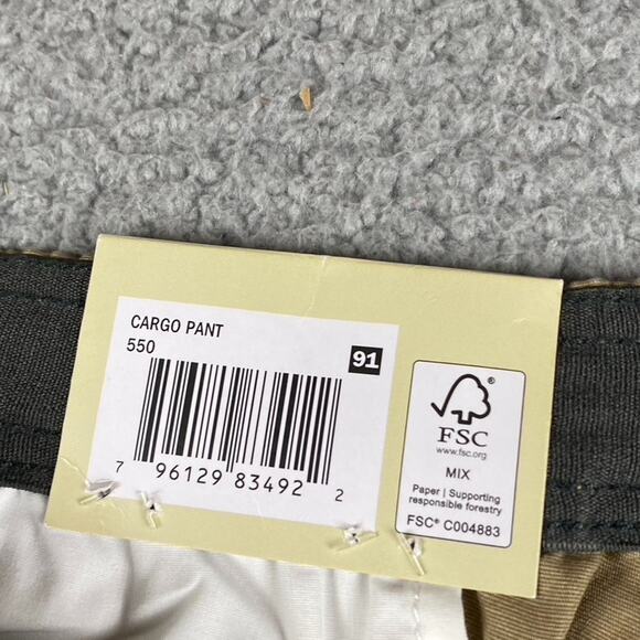 Lake Trail Cargo Pants Men's 2XL 40x30 Beige Work Rugged Outdoors Causal New - Picture 3 of 13